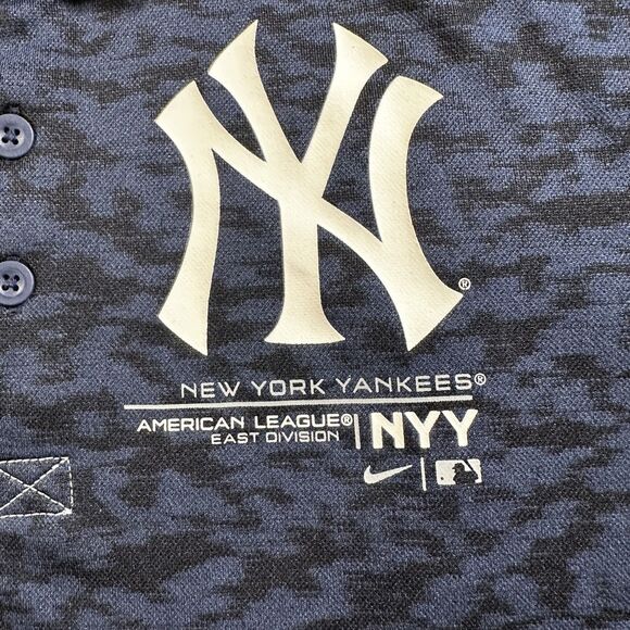 Nike Dri-Fit Genuine MLB New York Yankees Short Sleeve Polo Shirt Small NWT - Picture 3 of 12